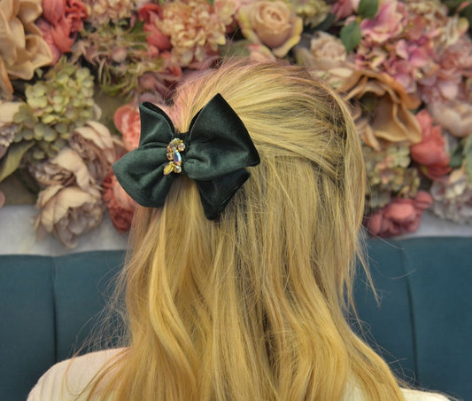 Claire Velvet Hair Bow