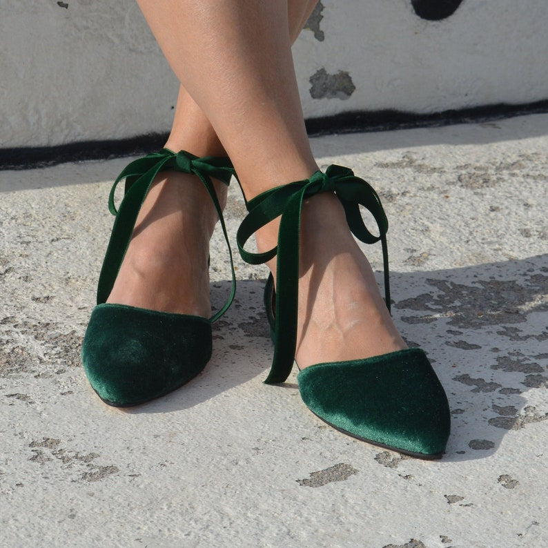 EVA Velvet ballet flats