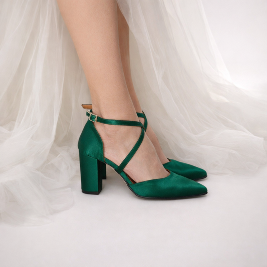 Emerald Satin Maddie