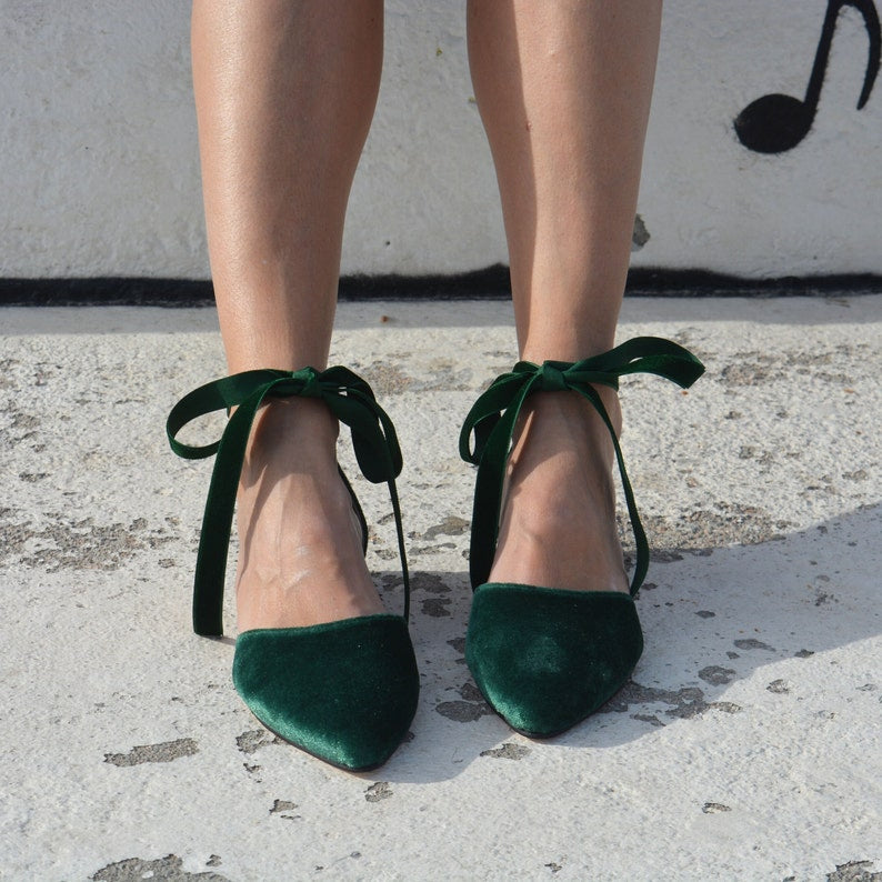EVA Velvet ballet flats