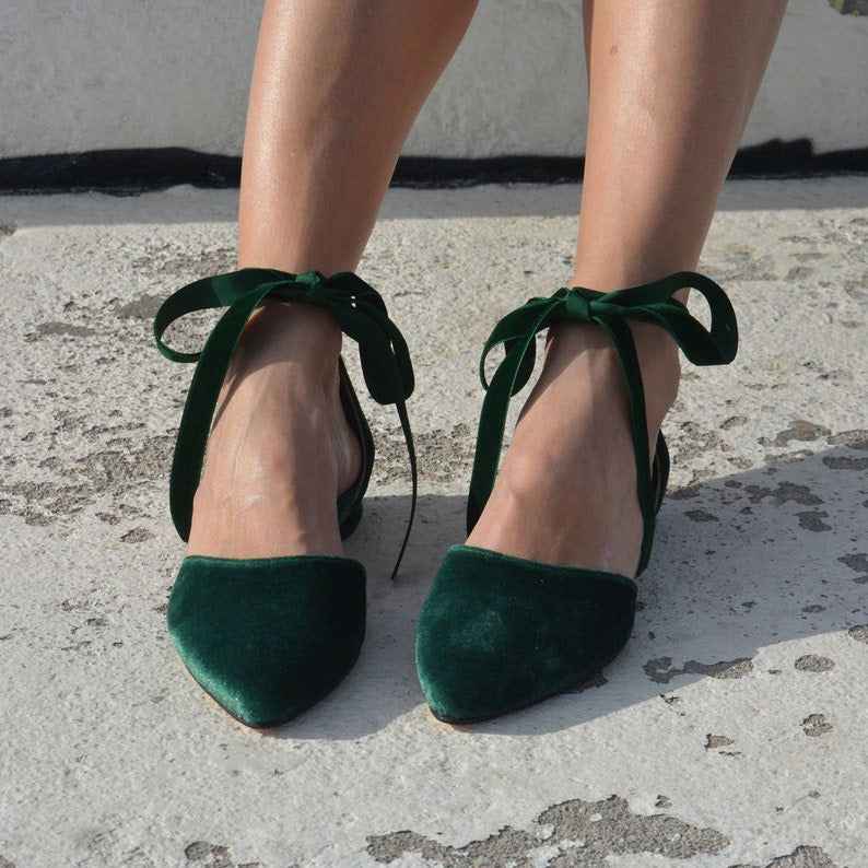 EVA Velvet ballet flats