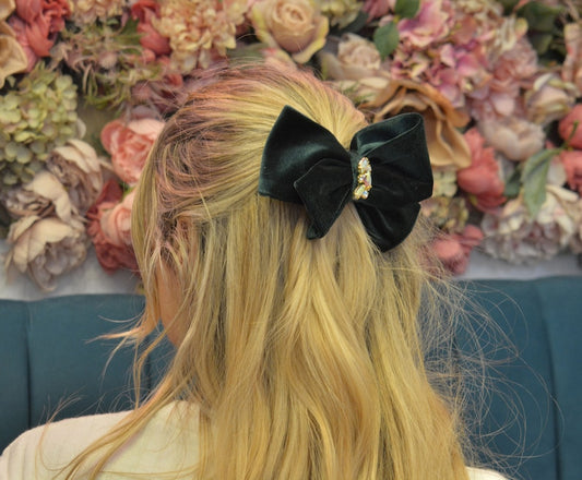 Claire Velvet Hair Bow
