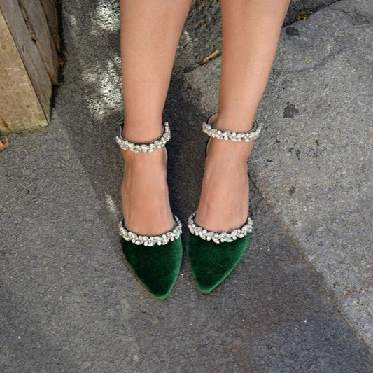 Empress Velvet ballet flats