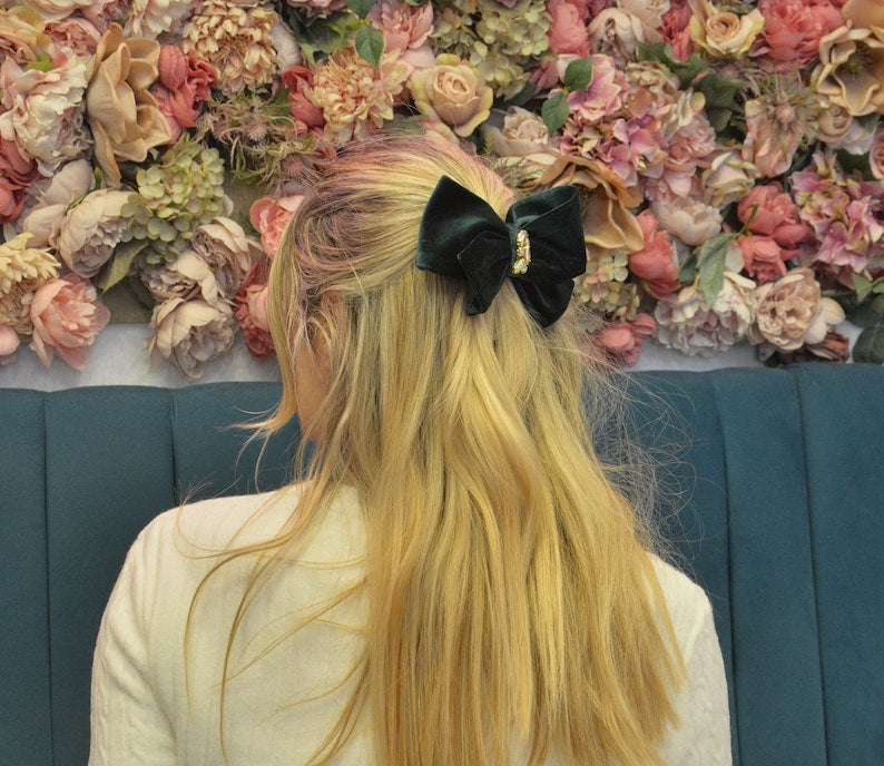 Claire Velvet Hair Bow