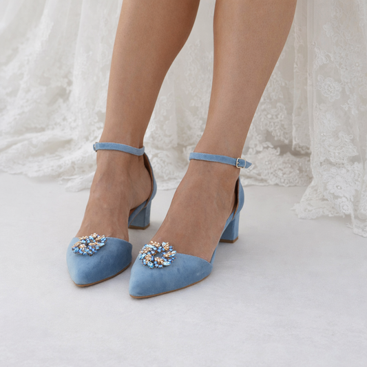 Baby Blue Velvet Melia