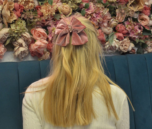 Elise Velvet Hair Bow
