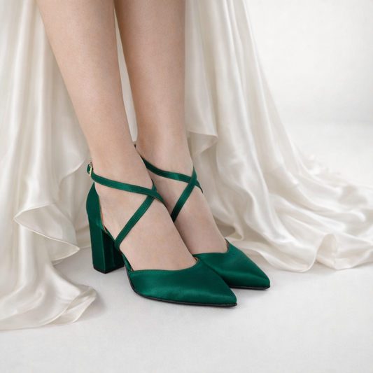 Emerald Satin Maddie