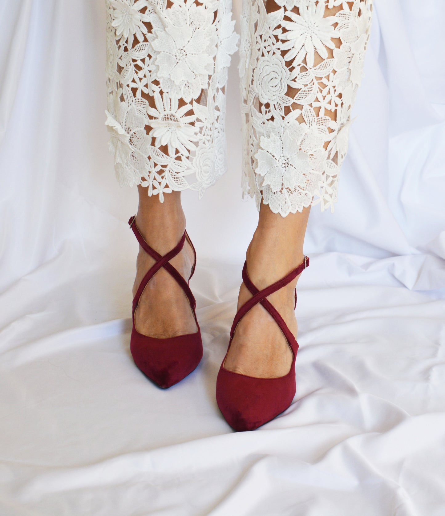 Sophia Burgundy Velvet