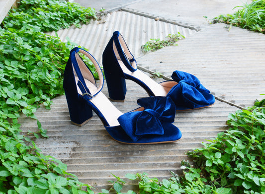 Maddie Bow Dark Blue