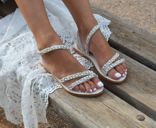 DAZZLE Rhinestone sandals