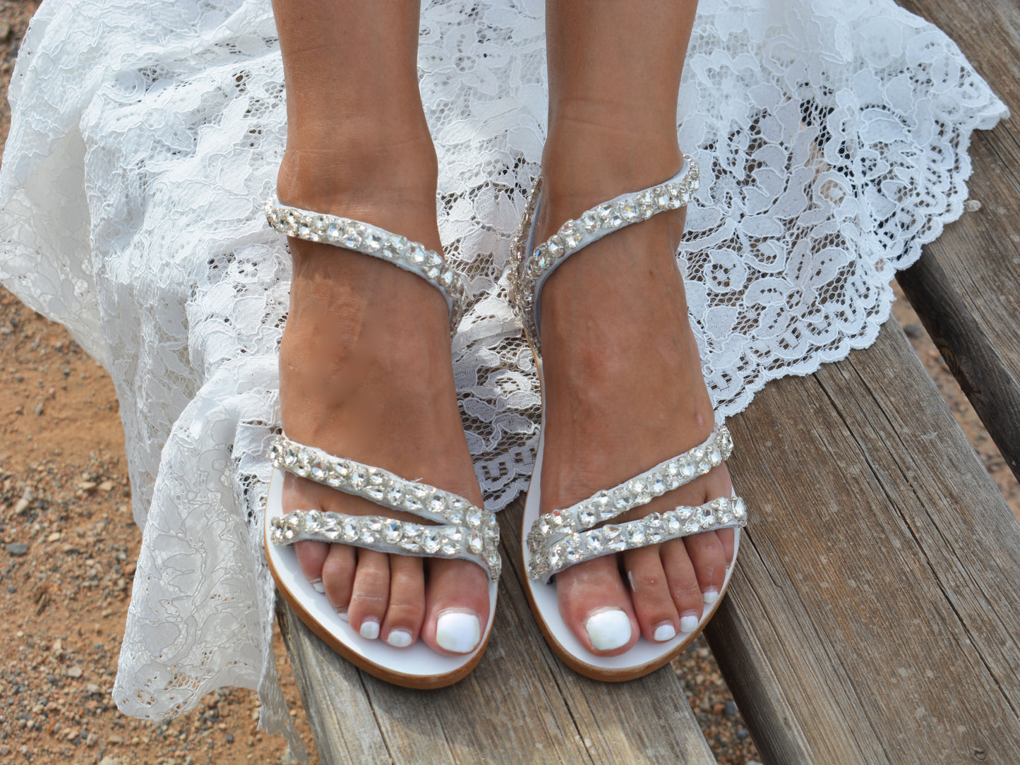 DAZZLE Rhinestone sandals