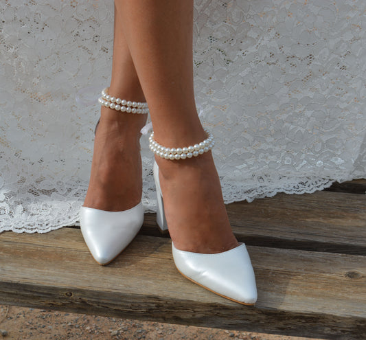 Annabelle Pearl Block heels