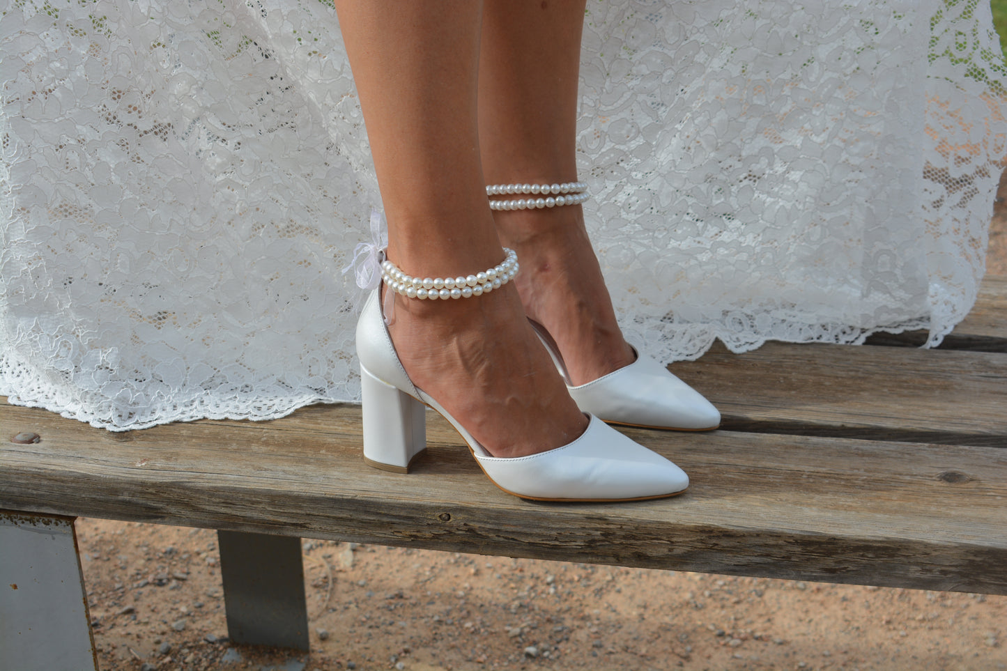 Annabelle Pearl Block heels