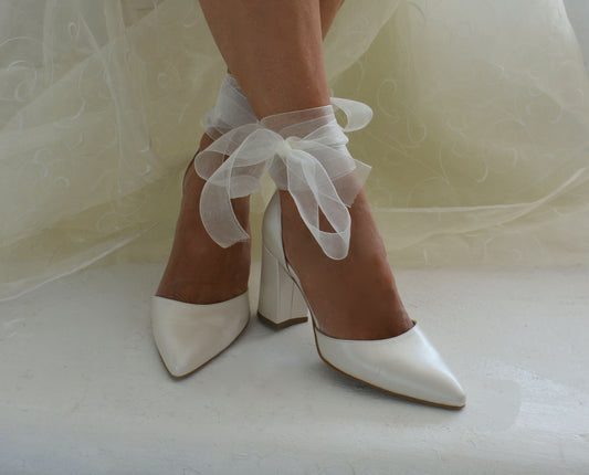 ANGEL Organza Block heels