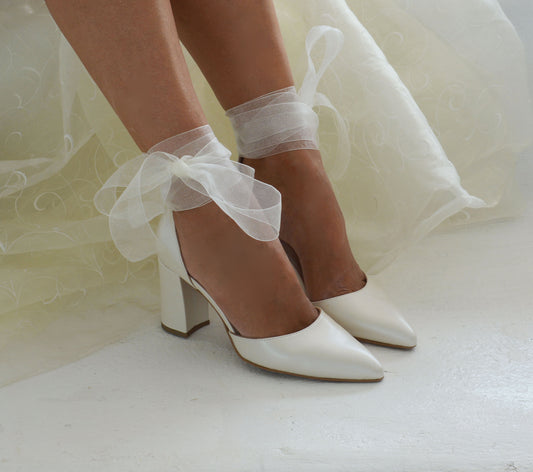 ANGEL Organza Block heels