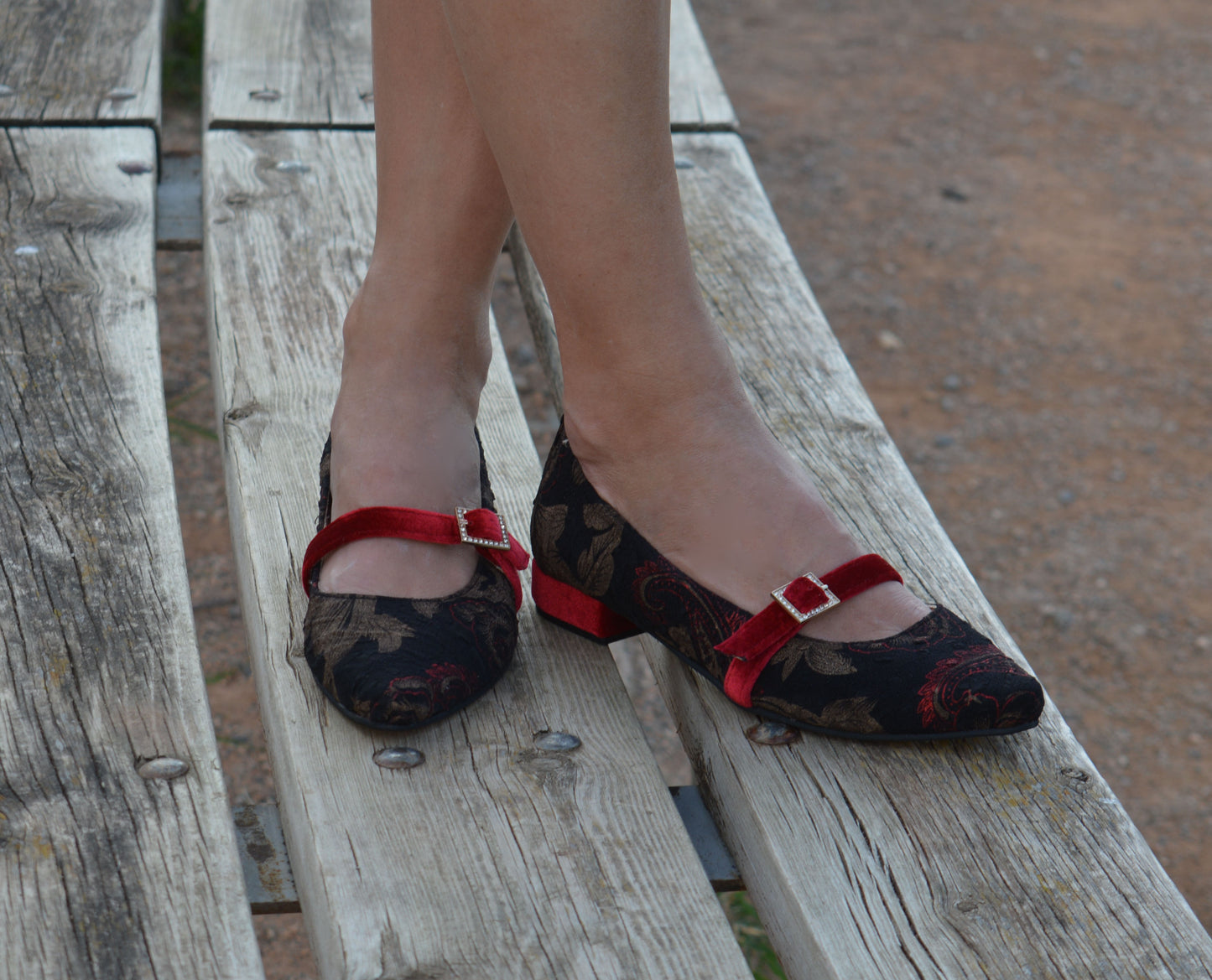 Esmeralda Paisley flats