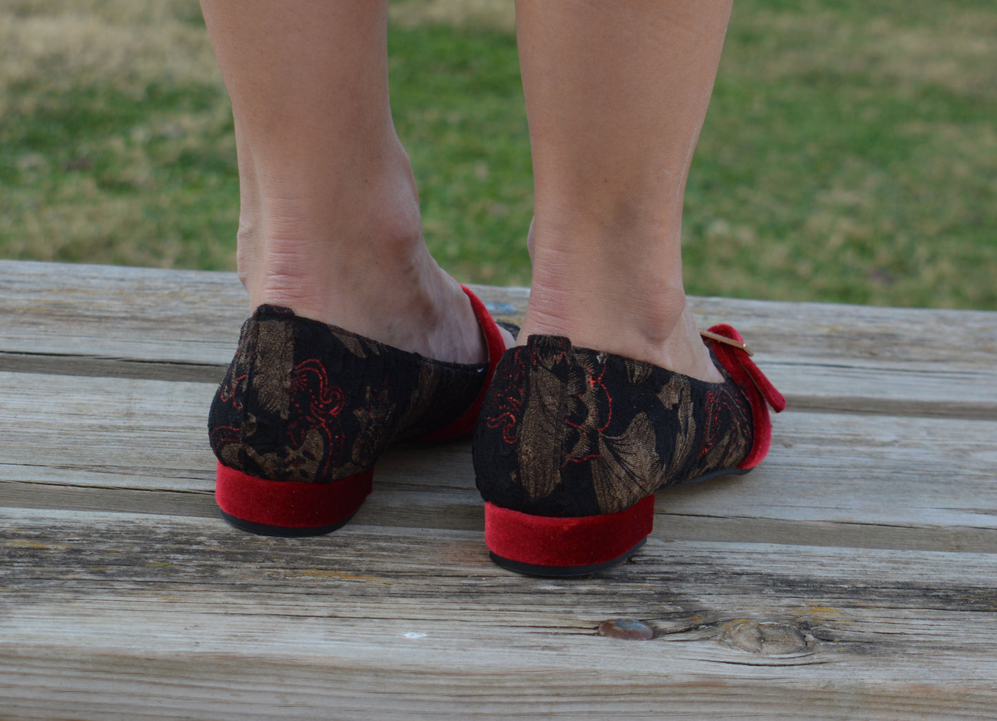 Esmeralda Paisley flats