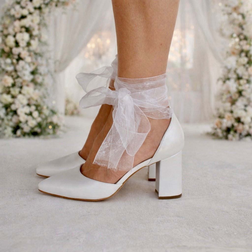 ANGEL Organza Block heels