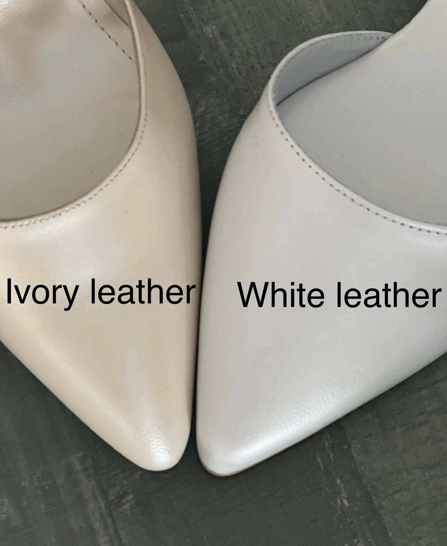 Charlotte Ivory Block heels