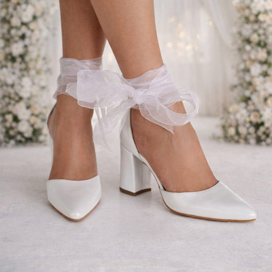 ANGEL Organza Block heels