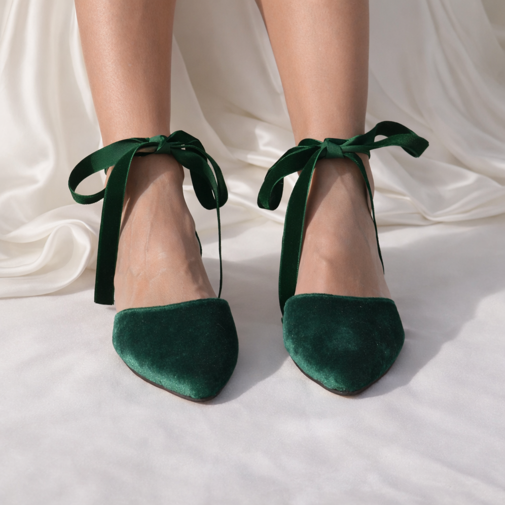EVA Velvet ballet flats