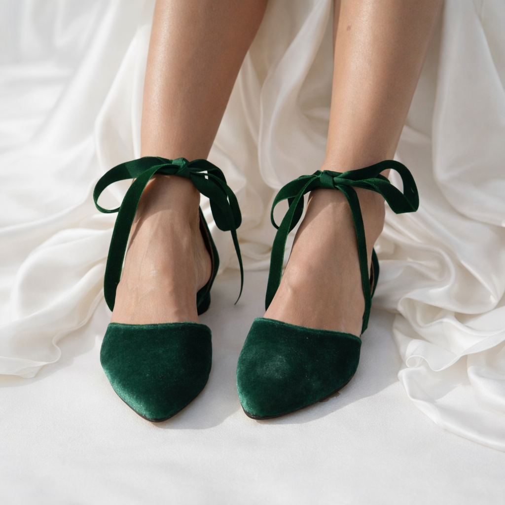 EVA Velvet ballet flats