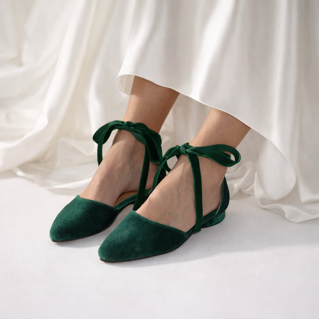 EVA Velvet ballet flats