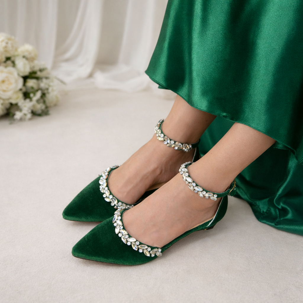 Empress Velvet ballet flats