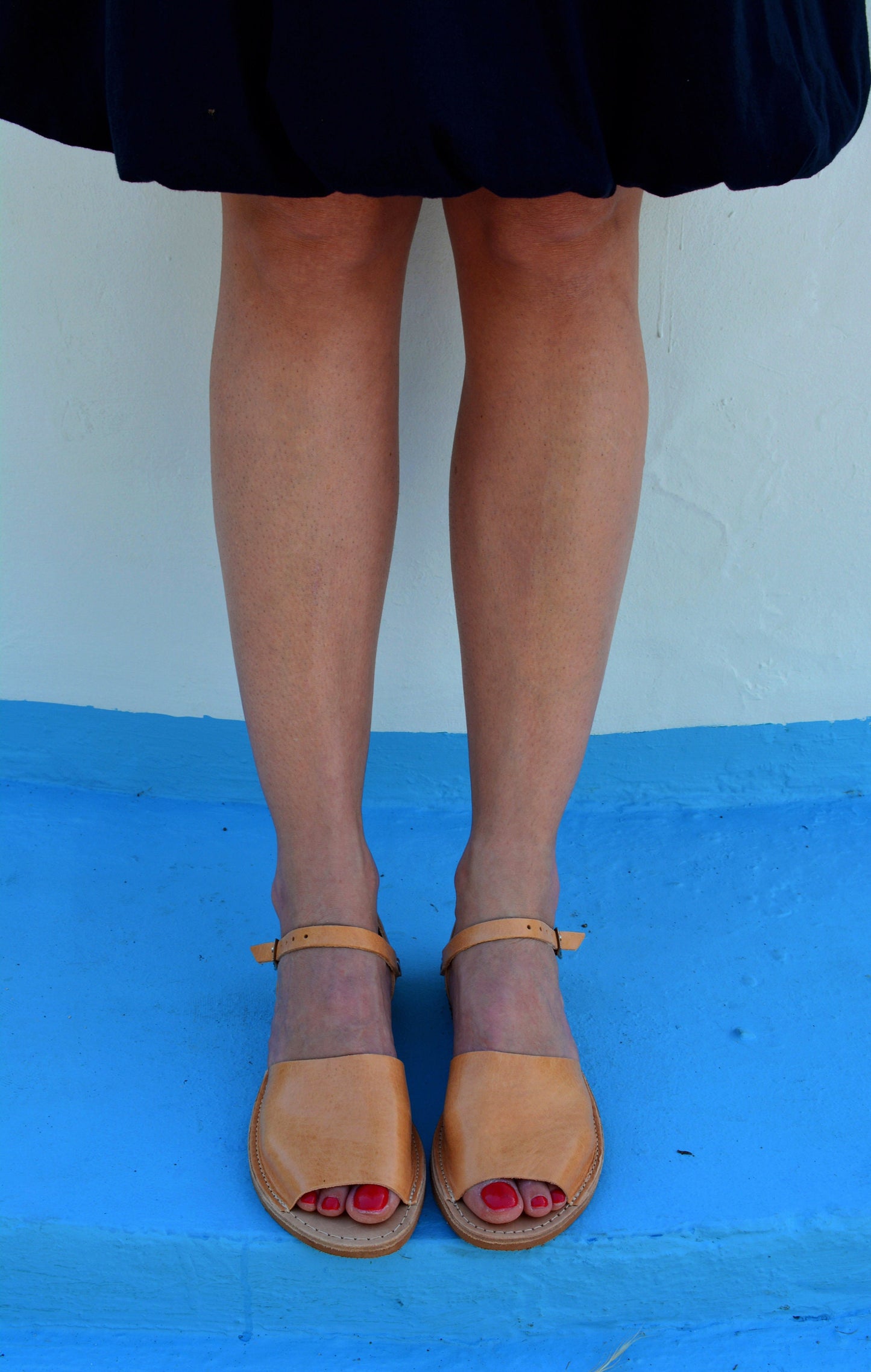 Genuine leather sandals, Leather sandals, Strappy sandals, Ankle strap sandals, Ancient Greek sandals, Greek flats ''Artemis''