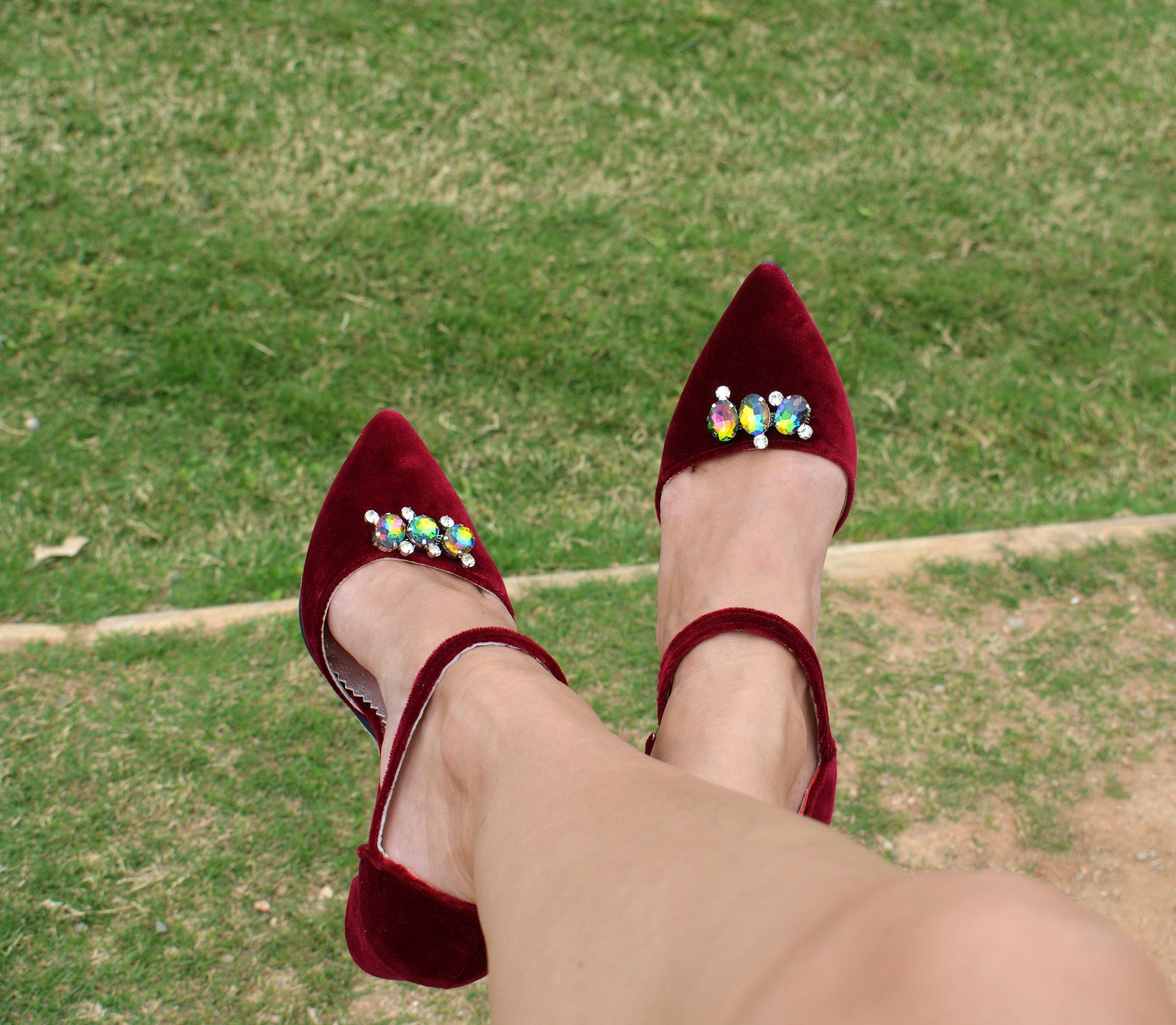 Red Velvet Heels Red Formal Shoes Red Wedding Shoes Ruby 